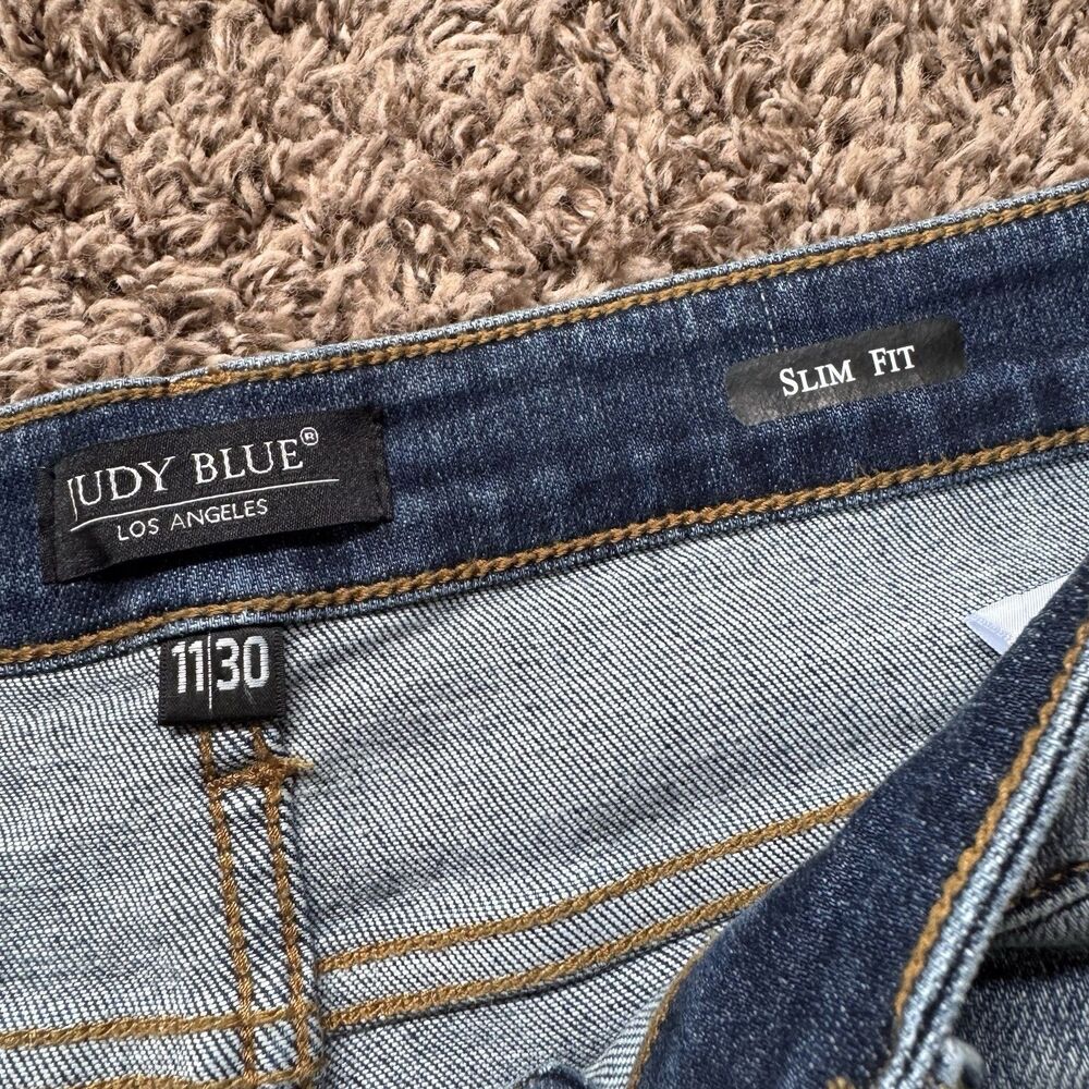 Judy Blue JB82180MD Slim Fit Medium Wash Stretch Denim Jeans Women's 11/30 - Picture 3 of 9